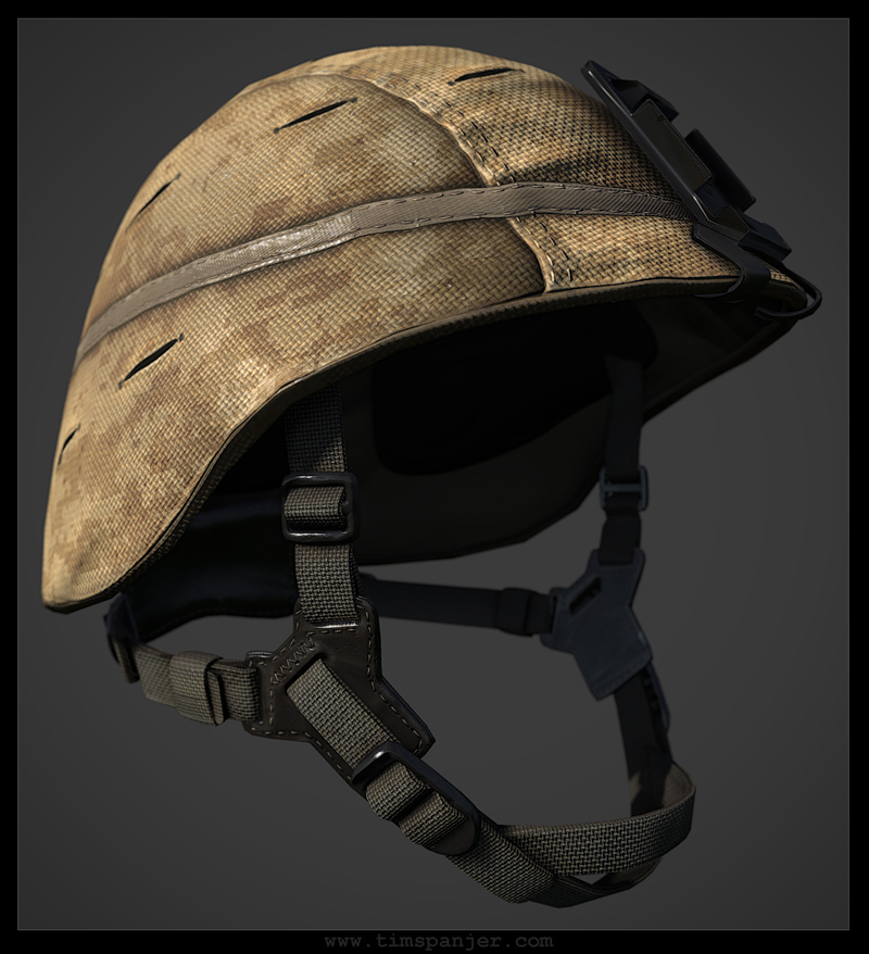 Tim Spanjer - 3D Environment Art - Character Artist - Soldier Helmet